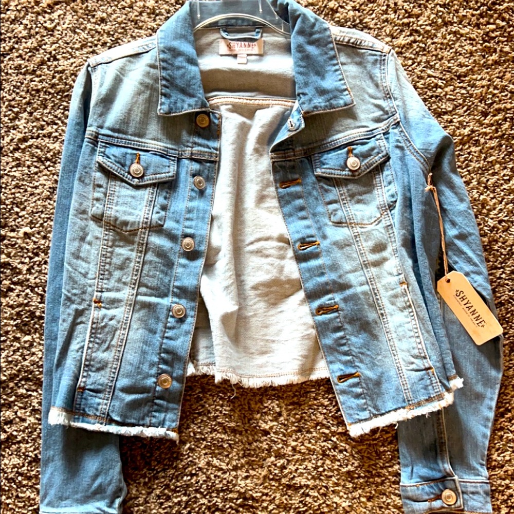 Bandana print denim jacket brand new